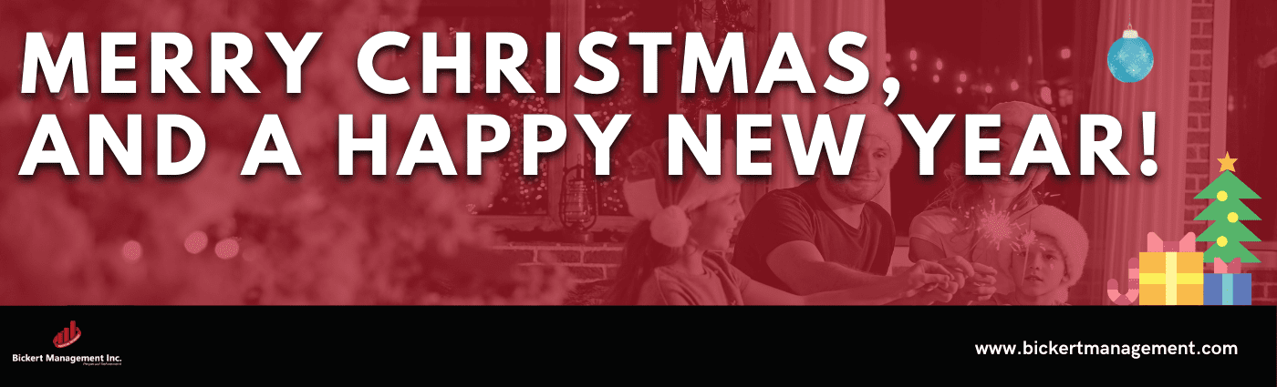 We wish you a Merry Christmas, and a Happy New Year!